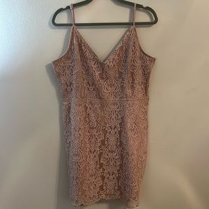 PURPLE PINK MAEVE SHORT DRESS WITH OPEN CRISS CROSS BACK DETAIL